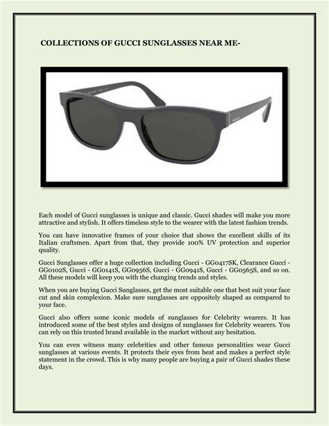 where to buy gucci sunglasses near me